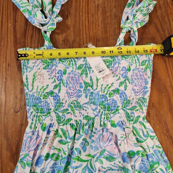 Lilly Pulitzer Kailua Smocked Maxi Dress Resort White Just a Pinch XL‎ NWT - Picture 7 of 11